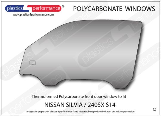 NISSAN - Silvia / 240SX S14 - Lexan Polycarbonate window kit