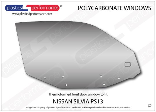 NISSAN Silvia PS13 - Lexan Makrolon Polycarbonate window kit