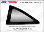 ACURA - Integra GS-R / GSi - Lexan Polycarbonate left rear quarter window