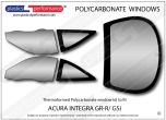 ACURA - Integra GS-R / GSi - Lexan Polycarbonate window kit