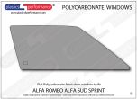 ALFA ROMEO - Sud Sprint - Lexan Polycarbonate right hand front door window