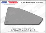 ALFA ROMEO - Sud Sprint - Lexan Polycarbonate left hand rear quarter window