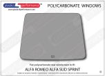 ALFA ROMEO Alfasud Sprint - Lexan Polycarbonate rear screen