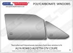 ALFA ROMEO Alfetta GTV Coupe - Lexan Polycarbonate right front door window