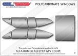ALFA ROMEO - Alfetta GTV Coupe - Lexan Polycarbonate window kit