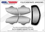 ALFA ROMEO - Giulietta 940 - Lexan Polycarbonate window kit
