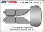 ALFA ROMEO - 105 Giulia Sprint - Lexan Polycarbonate window kit