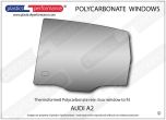AUDI A2 - Lexan Polycarbonate left rear door window