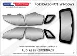 AUDI A3 / S3 / RS3 8Y Sportback - Lexan Polycarbonate window kit