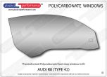 AUDI - R8 (Type 42) - Lexan Polycarbonate right front door window
