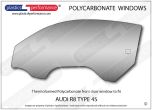 AUDI R8 Type 4S - Lexan Polycarbonate left front door window