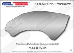 AUDI - TT 8S - Lexan Polycarbonate left front door window