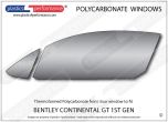 BENTLEY Continental GT 1st Generation - Lexan Polycarbonate left front door window