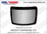 BENTLEY - Continental GT3 - Lexan Polycarbonate rear window