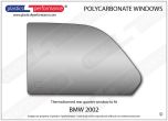 BMW - E20 2002 - Lexan Polycarbonate left rear quarter window