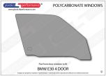 BMW - E30 Sedan - Lexan Polycarbonate right front door window