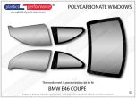 BMW - E46 Coupe - Lexan Polycarbonate window kit