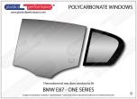 BMW - E87 1 Series 5dr - Lexan Polycarbonate left rear door window