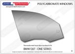 BMW - E87 1 Series 5dr - Lexan Polycarbonate right front door window