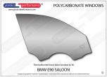 BMW - E90 Sedan - Lexan Polycarbonate right front door window