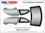 BMW - F22 Coupe - Lexan Polycarbonate window kit