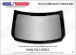 BMW F30 3 Series Sedan - Lexan Polycarbonate rear window