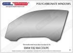 BMW - F82 M4 - Lexan Polycarbonate left front door window