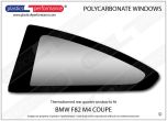 BMW - F82 M4 - Lexan Polycarbonate left rear quarter window