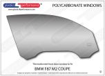 BMW - F87 M2 - Lexan Polycarbonate right front door window