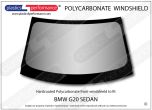 BMW - G20 3 Series Sedan - Hardcoated Lexan Polycarbonate front windscreen