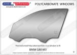 BMW G80 M3 - Lexan Polycarbonate left front door window