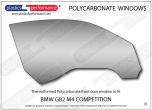 BMW - G82 M4 Competition - Lexan Polycarbonate right front door window