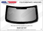 BMW G87 M2 - Lexan Polycarbonate rear screen