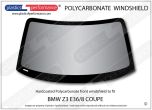 BMW Z3 E36/8 Coupe - Hardcoated Lexan Polycarbonate front windshield