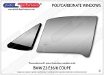 BMW - Z3 E36/8 Coupe - Lexan Polycarbonate left front door window