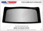 BMW - Z3 E36/8 Coupe - Lexan Polycarbonate rear screen