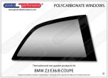 BMW - Z3 E36/8 Coupe - Lexan Polycarbonate right rear quarter window