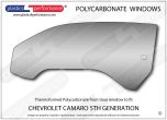 CHEVROLET Camaro 5th Generation - Lexan Polycarbonate left front door window
