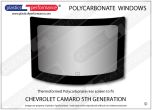 CHEVROLET Camaro 5th Generation - Lexan Polycarbonate rear window