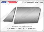 CHEVROLET - Corvette C2 Stingray - Lexan Polycarbonate left front door window