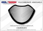 CHEVRON B16 - Hardcoated Lexan Polycarbonate front windscreen