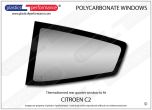 CITROEN C2 - Lexan Polycarbonate left hand rear quarter window