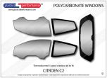 CITROEN - C2 - Polycarbonate Lexan window kit