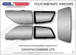 DAIHATSU Charade GTTi - Lexan Polycarbonate window kit