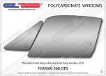 FERRARI - 308 / 328 GTB - Lexan polycarbonate front door window