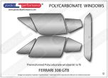 FERRARI 308 GTB - Lexan Polycarbonate window kit