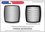 FERRARI - 360 Modena - Lexan Polycarbonate rear screen available with optional ventilation slots