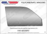FIAT - Seicento - Lexan Polycarbonate right front door window