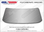 FORD - Capri Mk2 - Lexan Polycarbonate front windscreen