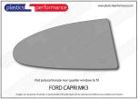 FORD - Capri mk3 - Lexan polycarbonate right hand rear quarter window